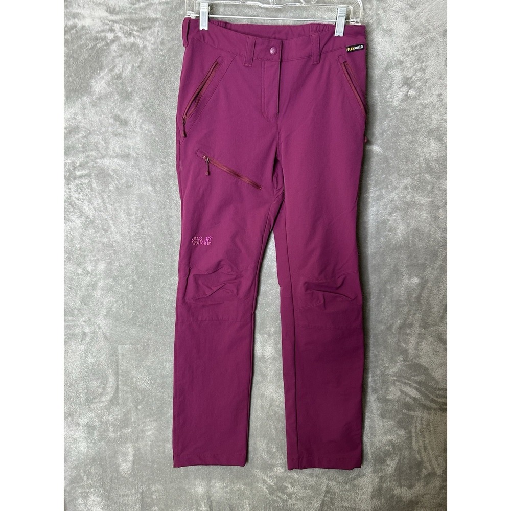 Jack Wolfskin Pants Women's Small Magenta Pink Flexshield Walking Outdoors